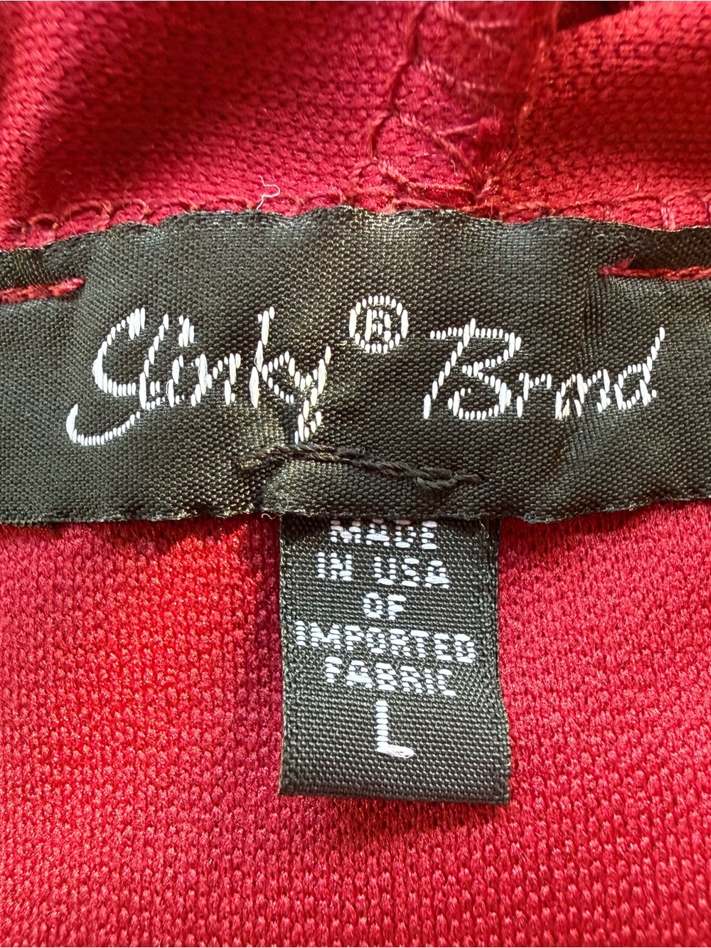 Slinky Brand Ruffle-Trim Open Front Jacket in Deep Raspberry, L - Picture 5 of 7